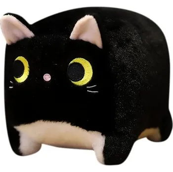 plyšák Kamaks Čtvercová kočka 15cm černá