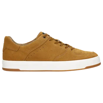 Pánská obuv Hnědé Tenisky Z Nubukové Kůže S Bílou Podrážkou Wojas 1015163 44
