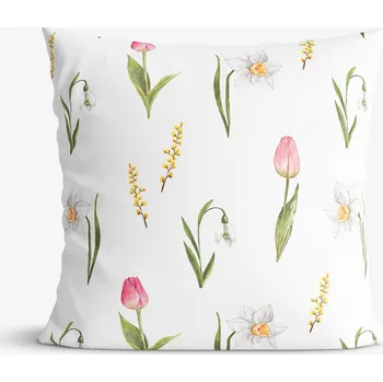 Povlak na polštářek Dekorační povlak na polštář - Dotek jara 40 x 40 cm