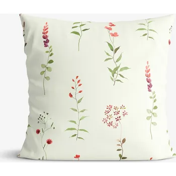 Povlak na polštářek Dekorační povlak na polštář - Polní květiny 45 x 45 cm