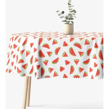 ubrus Oválný teflonový ubrus - Svěží melouny 120 x 160 cm