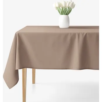 ubrus Hranatý ubrus 100% bavlněné plátno - kávový hnědý 80 x 80 cm