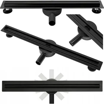 Odvodňovací žlab Odtokový žlab REA NEO SLIM PRO 60 cm, černá mat