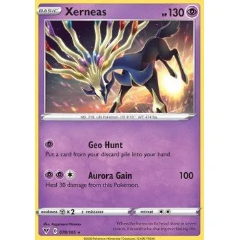 Sběratelská karetní hra Pokémon VIV 078/185 Xerneas - Vivid Voltage Stav: Near Mint, Verze: REVERSE HOLO