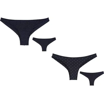 Kalhotky DONELLA Dámské kalhotky Donella 40256263 5-PACK tm.modré - S/36