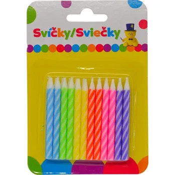 Magnetická kreslící tabulka Narozeninová svíčka BAREVNÁ 24 ks + 12ks držáků