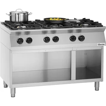Sporák BARTSCHER Plynový sporák 6 hořáků, 1200x700x955 mm | BARTSCHER, MFGO 7060