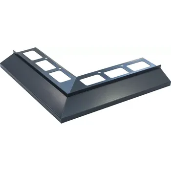 Stavební profil Roh Havos k okapnicvému profilu 40mm vnější komaxit antracit (ROH K OKAPNICOVÉMU PROFILU 40 mm VNĚJŠÍ komaxit antracit B13b1)