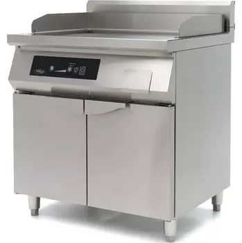 Kuchyňský gril Maxima Indukční grilovací deska 700 - hladká a drážkovaná - 10 000 W - dvojitá - se stojanem | 09371100