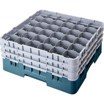 přísavka na sklo Cambro Koš Camrack 36 pozic, výška sklenice 21,6 cm - Tyrkysová| TOM, R-36S800-414