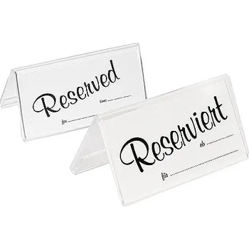 Stojánek na vánoční stromek CONTACTO Informační tabulka z umělé hmoty 100x50 mm | CONTACTO, 6783/100