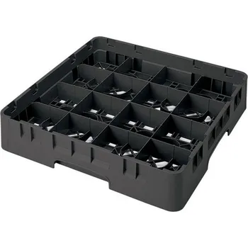 přísavka na sklo Cambro Koš Camrack 16 pozic, výška sklenice 9 cm - Černá| TOM, R-16S318-110