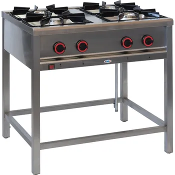 Sporák EGAZ Plynový gastronomický sporák 4-hořákový, 900x700x850 mm, 1x3,5+2x5+1x7 kW | EGAZ, TG-4720.II