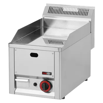 Kuchyňský gril Grilovací deska 32x48 plynová chromovaná hladká bez podestavby | REDFOX - FTHC 30 GL