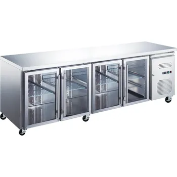 Maxima Pultová chladnička - 223 cm - 4 skleněné dveře | Maxima, 09400409