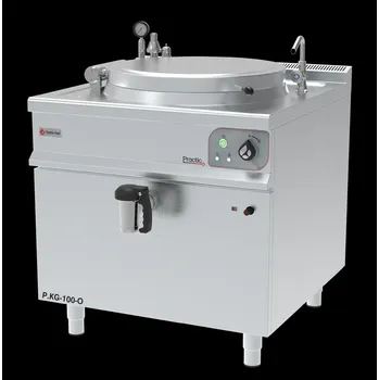 Plynový zářič GASTROHAAL Plynový varný kotel kulatý, dvouplášťový 100 l | GASTROHAAL, P.KG-100-O