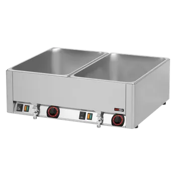 Stolní pila Vodní lázeň elektrická 2x GN 1/1 - 150 stolní s výpustí | REDFOX - BMV 2115