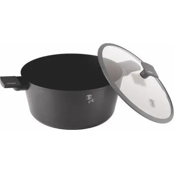 Hrnec Kastrol s titanovým povrchem a poklicí 30 cm Antracit Collection BH-8133