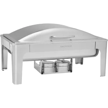 kotlíky TECHNICA Chafing s odklápěcím víkem, GN 1/1, 9l, 570x430x290 mm | TECHNICA, Silver Line