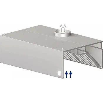 Digestoř STALGAST Skříňová nástěnná digestoř 2200x900x450 mm | STALGAST, 9820609220