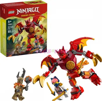 Stavebnice LEGO LEGO® NINJAGO® 71851 Kaiův bojový balíček s dračím oblekem (Věk 6+)