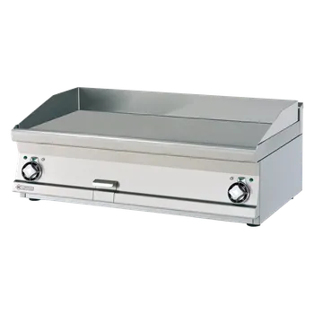 Kuchyňský gril Grilovací deska 100x45 elektrická chromovaná hladká bez podestavby 400 V | RM - FTLT-610ETS