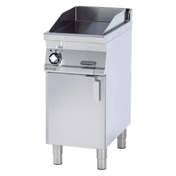 Kuchyňský gril Grilovací deska 39x52 elektrická hladká s podestavbou 400 V | RM - FTL-74ET