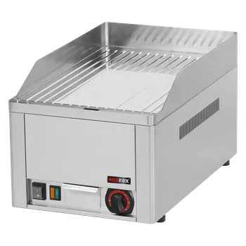 Kuchyňský gril Grilovací deska 32x48 elektrická chromovaná rýhovaná stolní 230 V | REDFOX - FTRC 30 E