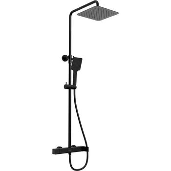 Sprchový set Sapho CUBEMIX sprchový sloup s pákovou baterií, černá mat - CM139B