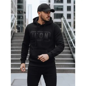 Pánská móda Dstreet Černá pánská mikina s nápisem ICON