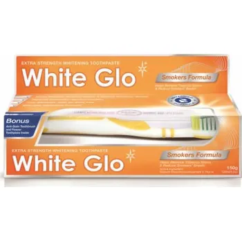 Drogerie White Glo Smoker Formula Whitening bělící zubní pasta pro kuřáky 100 ml + zubní kartáček