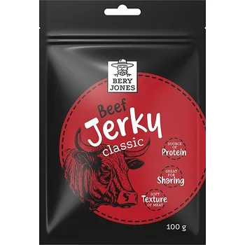 Sušené maso Bery Jones Jerky hovězí classic 100g