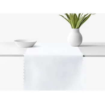 ubrus Běhoun na stůl teflonový - bílý 35x120 cm