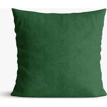 Povlak na polštářek Dekorační povlak na polštář Malaga - tmavě zelený 45 x 45 cm