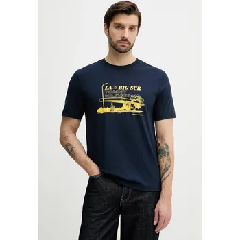 Pánské tričko Bavlněné tričko Tommy Hilfiger MW0MW41464 námořnická modř 59X, vel. L