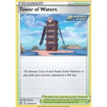 Karetní hra Pokémon BST 138/163 Tower of Waters - Battle Styles Stav: Near Mint, Verze: REVERSE HOLO