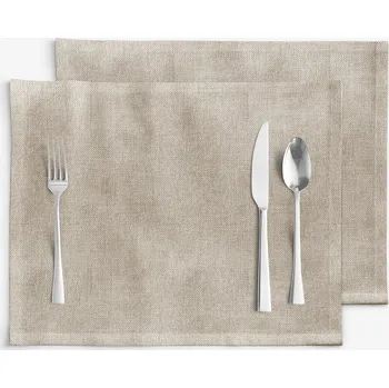 ubrus Prostírání na stůl Malaga - kávové režné - sada 2ks 30 x 40 cm