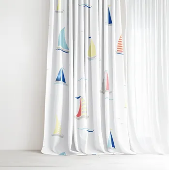 Závěs Bavlněný závěs - Plachetnice 140x150 cm