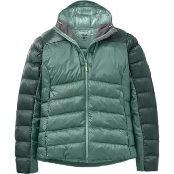 Dámská bunda Rab Womens Cirrus Ultra Hoody Jacket, Green Slate/Eucalyptus - dámská zimní bunda L + Doprava zdarma