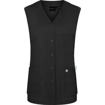 Gastro oděv KARLOWSKY Dámská tunika bez rukávů Essential, z udržitelného materiálu, 65 % recyklovaný polyester s certifikátem GRS / 35 % konvenční bavlna Barva: námořnická modrá, Velikost: 40