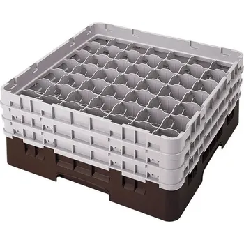 Cambro Koš Camrack 49 pozic, výška sklenice 30 cm - Hnědá| TOM, R-49S1114-167