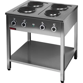 Sporák KROMET Volně stojící elektrický vařič 4 plotýnky, 800x700x850 mm | KROMET, 000.KE-4M