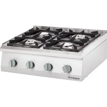 Sporák STALGAST Vestavný plynový sporák 4 hořáky (3,5+5+2x7), G20 800x700x250mm | STALGAST, Linia 700