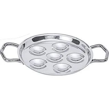 CONTACTO Talíř z nerezové oceli na 6 šneků, průměr 130 mm | CONTACTO, 6885/006