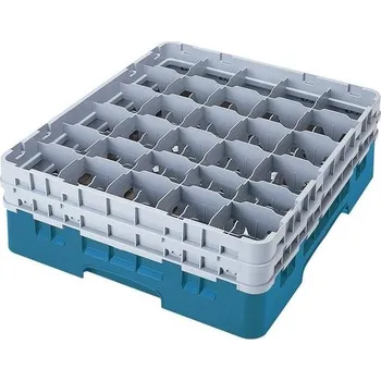 Cambro Koš Camrack 30 pozic, výška sklenice 13,2 cm - Tyrkysová| TOM, R-30S434-414