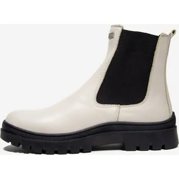 Dámská obuv Kotníkové kožené boty Looke béžové Velikost: 37