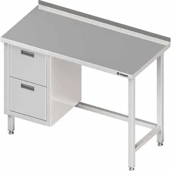 Dětský stůl STALGAST Přístěnný stůl, blok se dvěmi zásuvkami po levé straně 1600x600x850 mm | STALGAST, 980246160