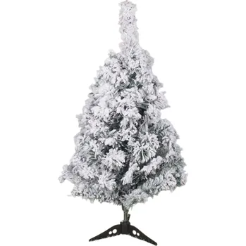 Vánoční dekorace Stolní Vánoční stromeček 60 cm Malý dekorativní stromek pro domácí výzdobu Vánoční dekorace na stůl komodu nebo parapet bílá