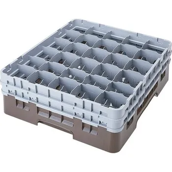 Cambro Koš Camrack 30 pozic, výška sklenice 17,4 cm - Hnědá| TOM, R-30S638-167