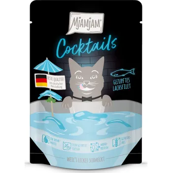 Krmivo pro kočku 20x40g MjAMjAM Cocktails losos vlhké krmivo pro kočky